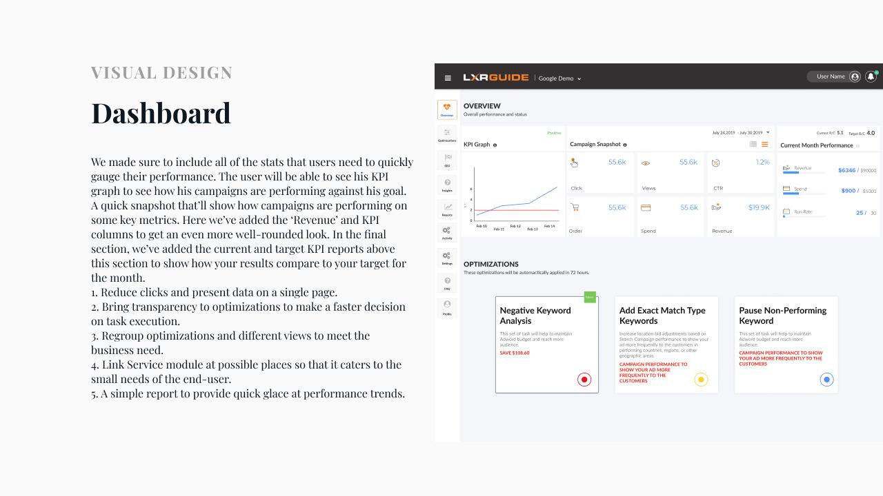Task Centric Dashboard